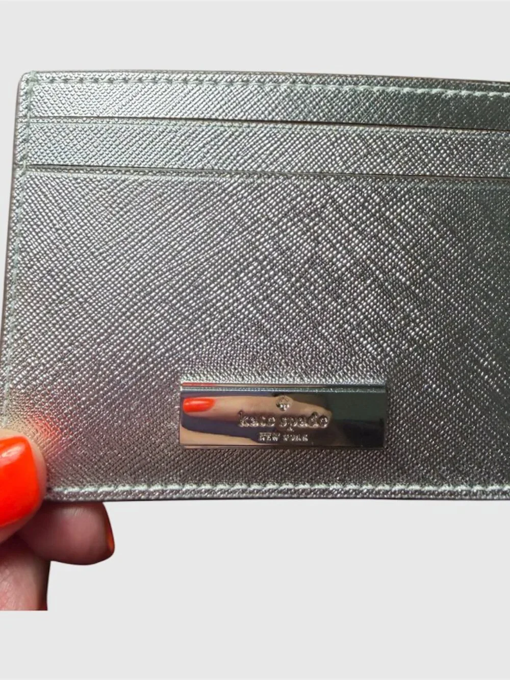 KATE SPADE KENZIE METALLIC CARDCASE - NWT IN GIFT BOX